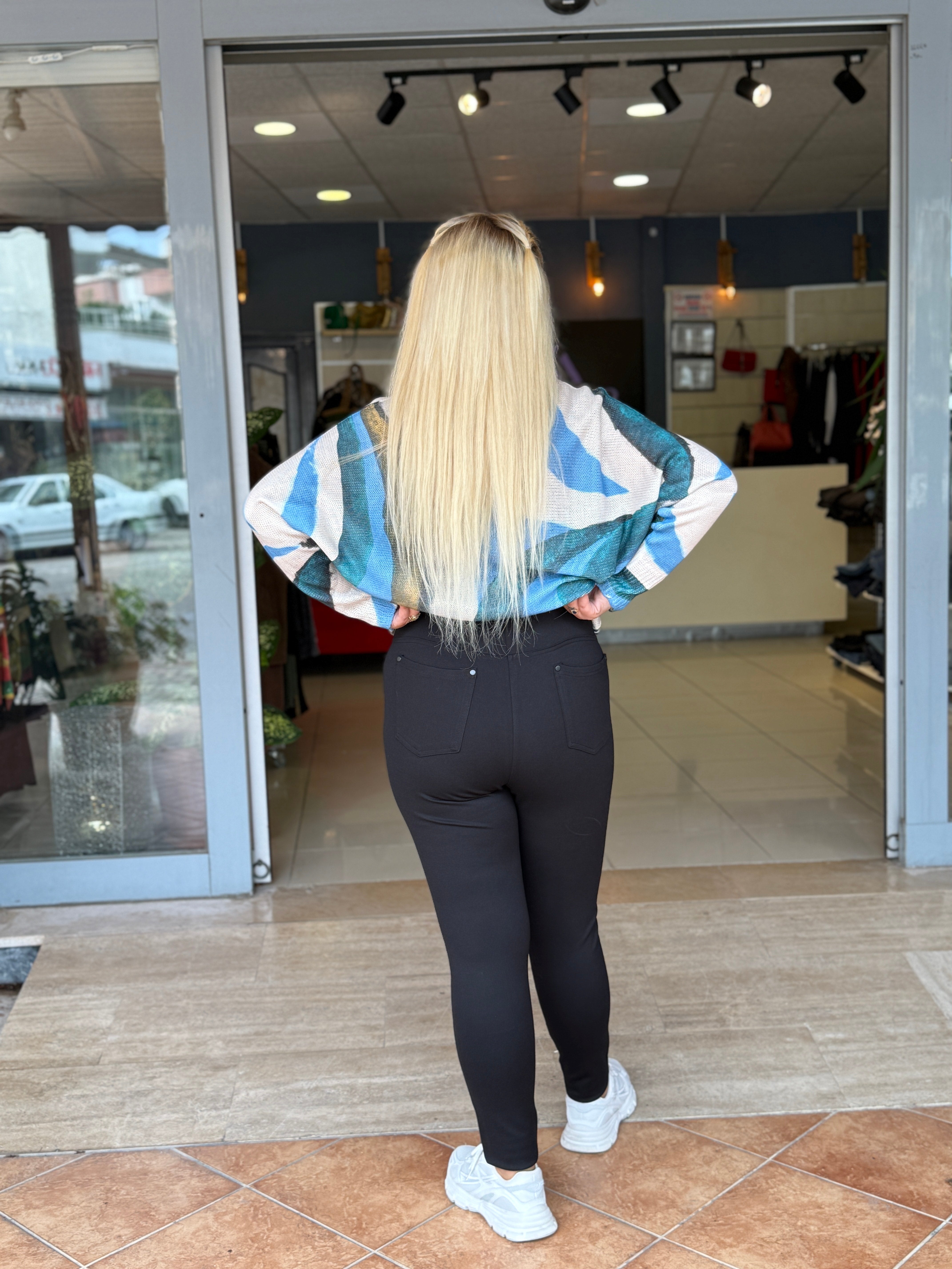 Çelik Penye Tayt Pantolon